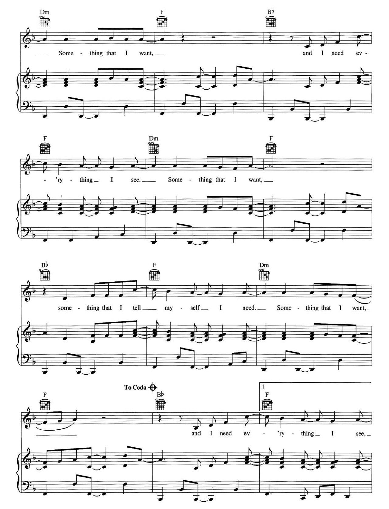 Something That I Want (from Tangled) sheet music 3