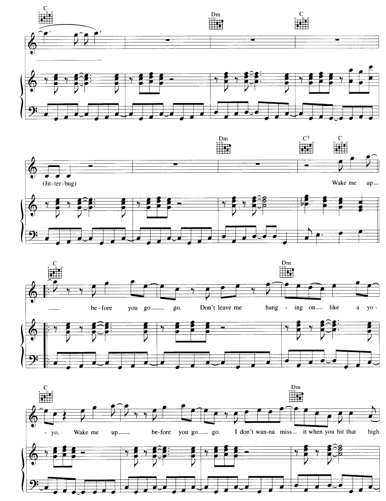 Wake Me Up Before You Go Go sheet music 6