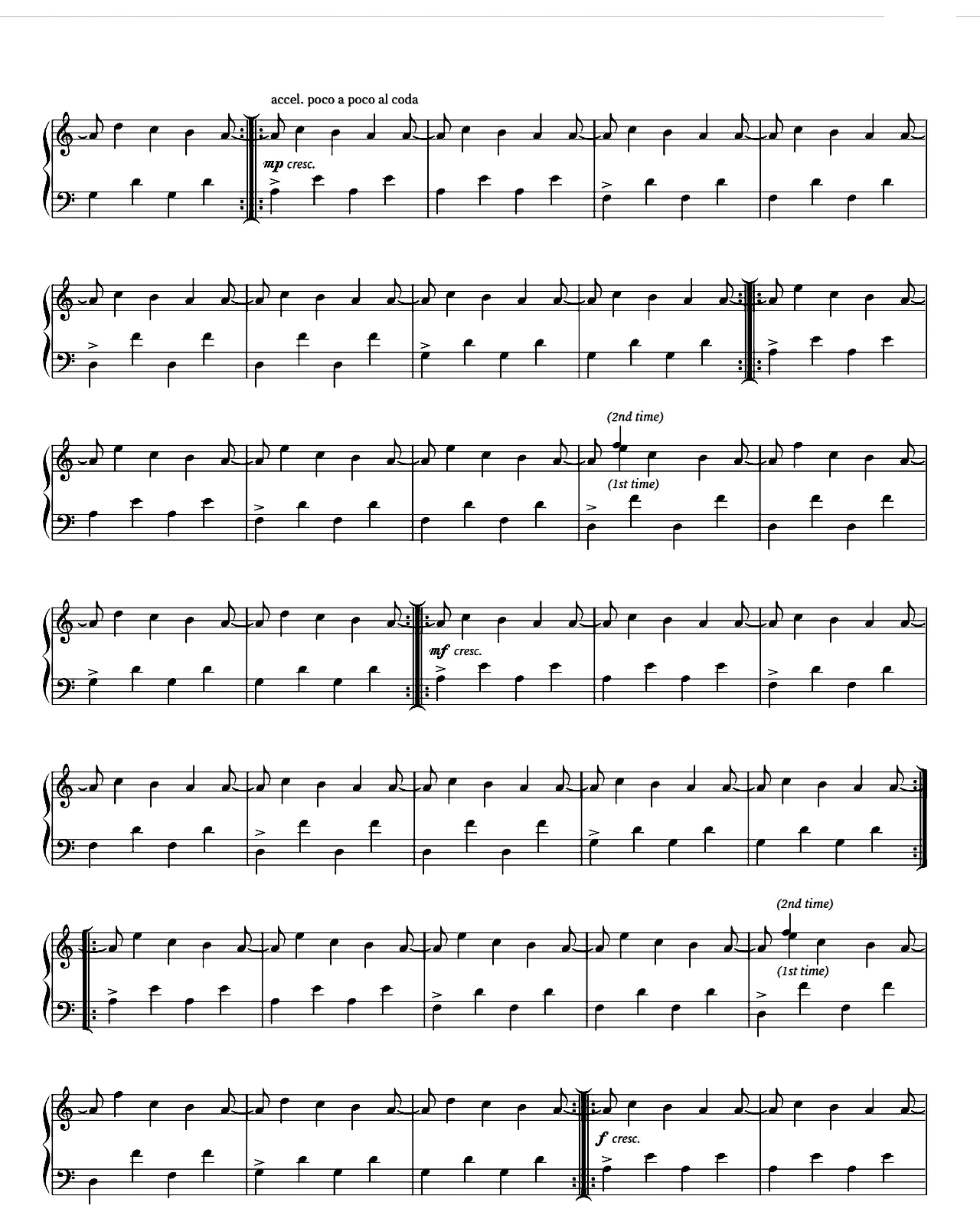 Flora sheet music 2