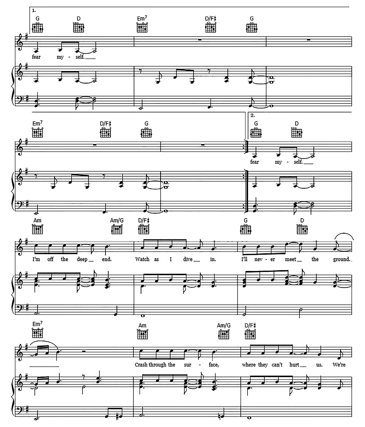 Shallow (from A Star Is Born) sheet music 3