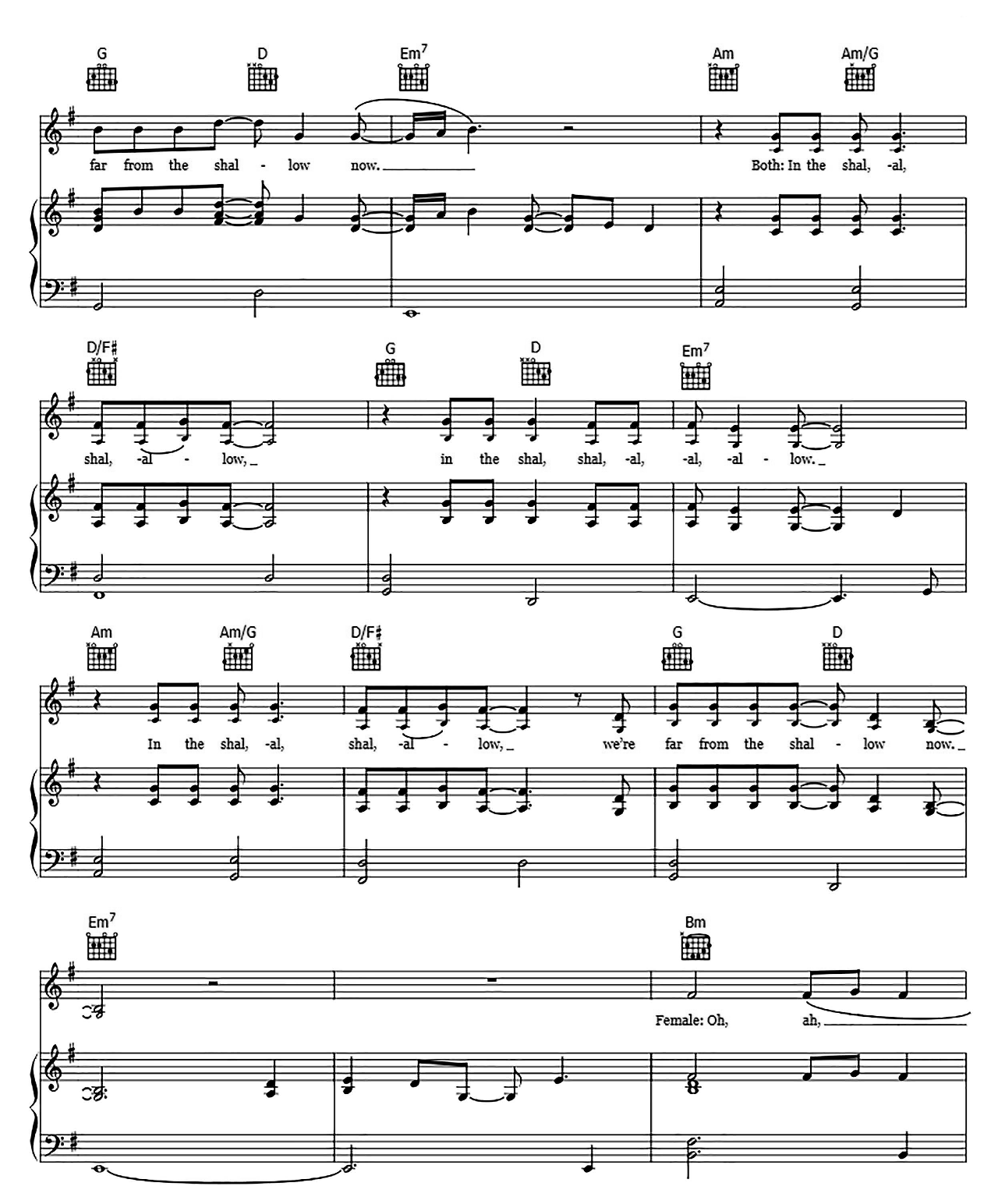 Shallow (from A Star Is Born) sheet music 4