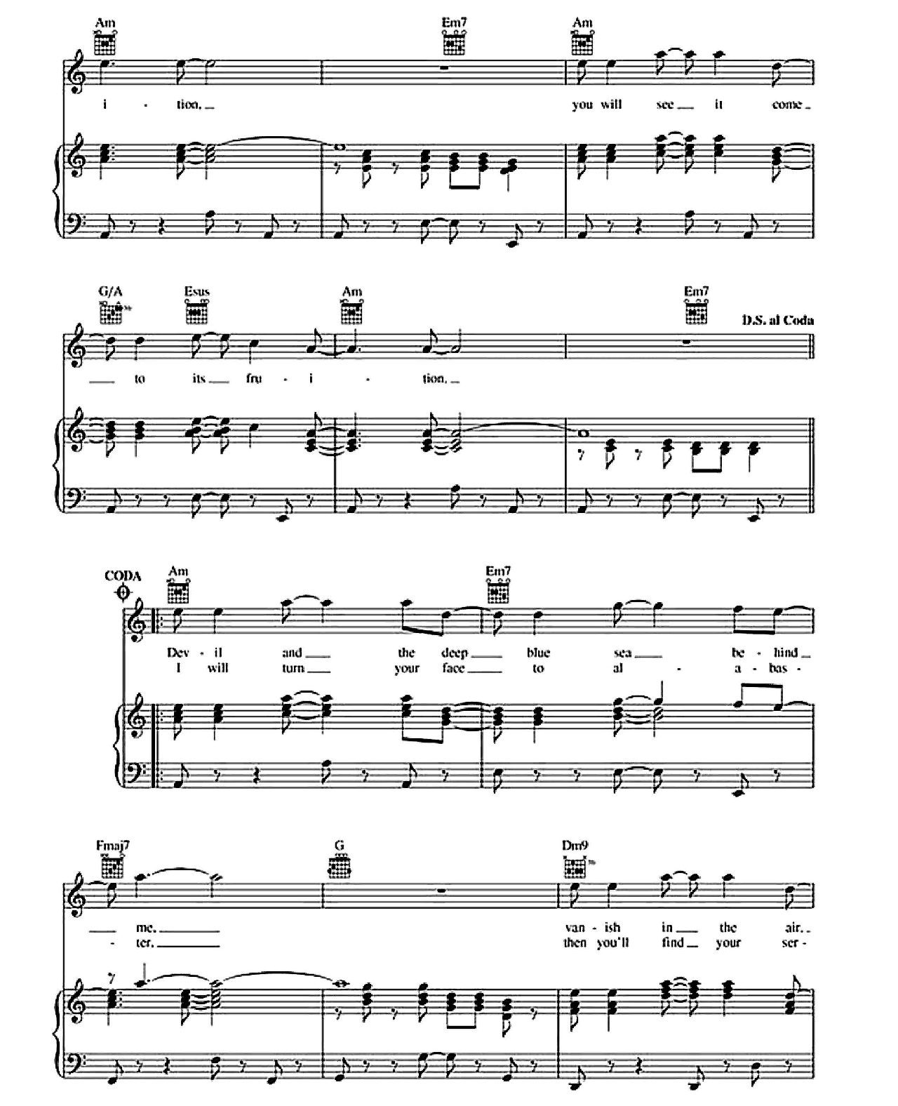 Wrapped Around Your Finger sheet music 5