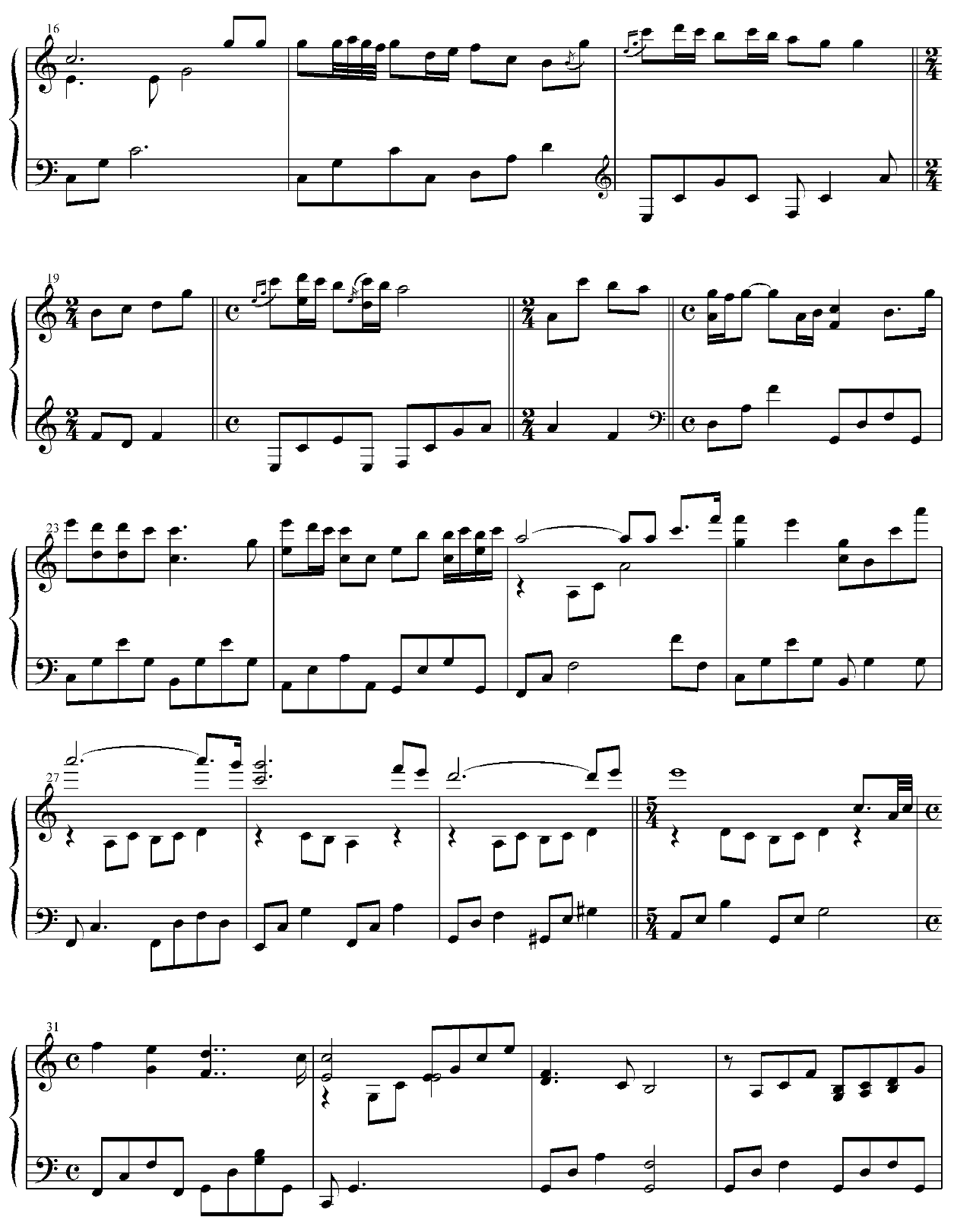 Gabriel sheet music 2