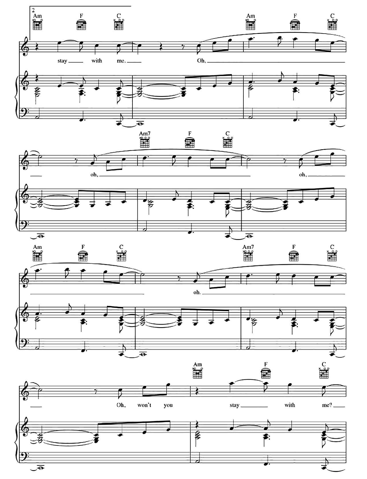 Stay With Me sheet music 3