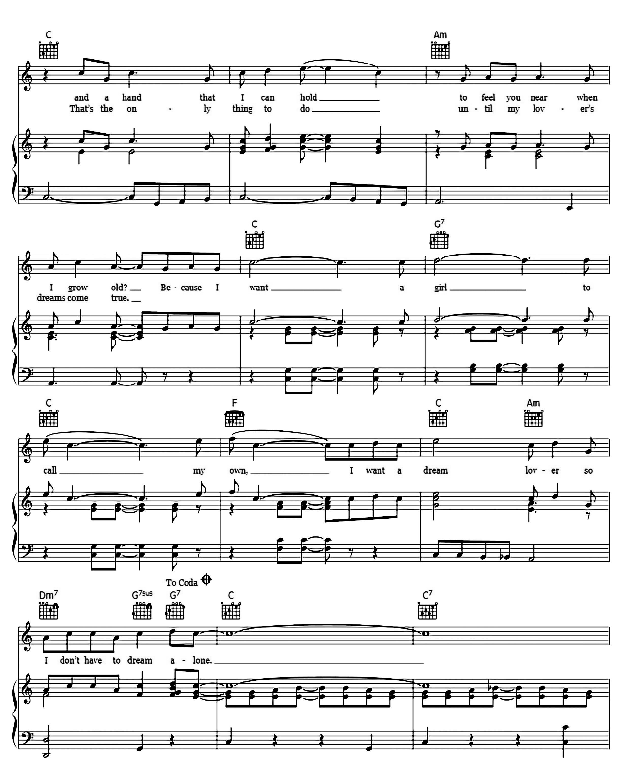 Dream Lover sheet music 3