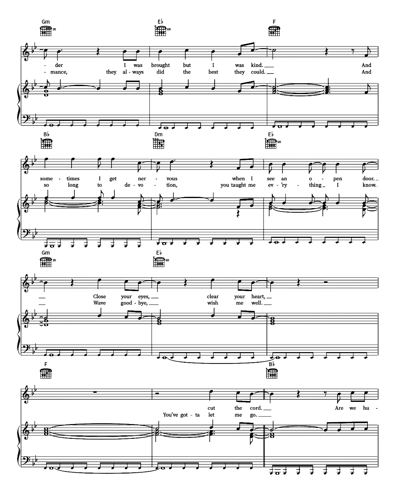 Human sheet music 2