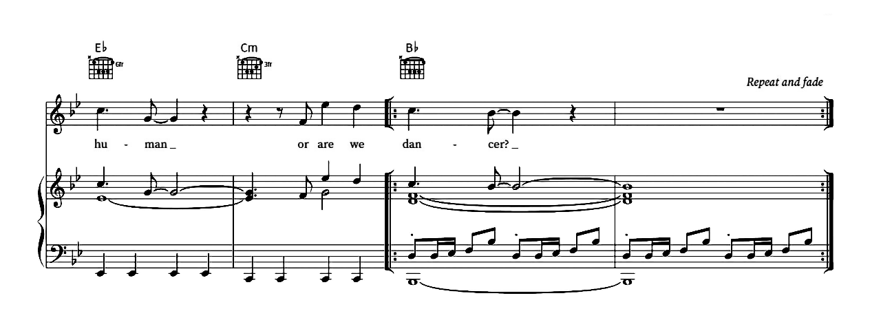 Human sheet music 9