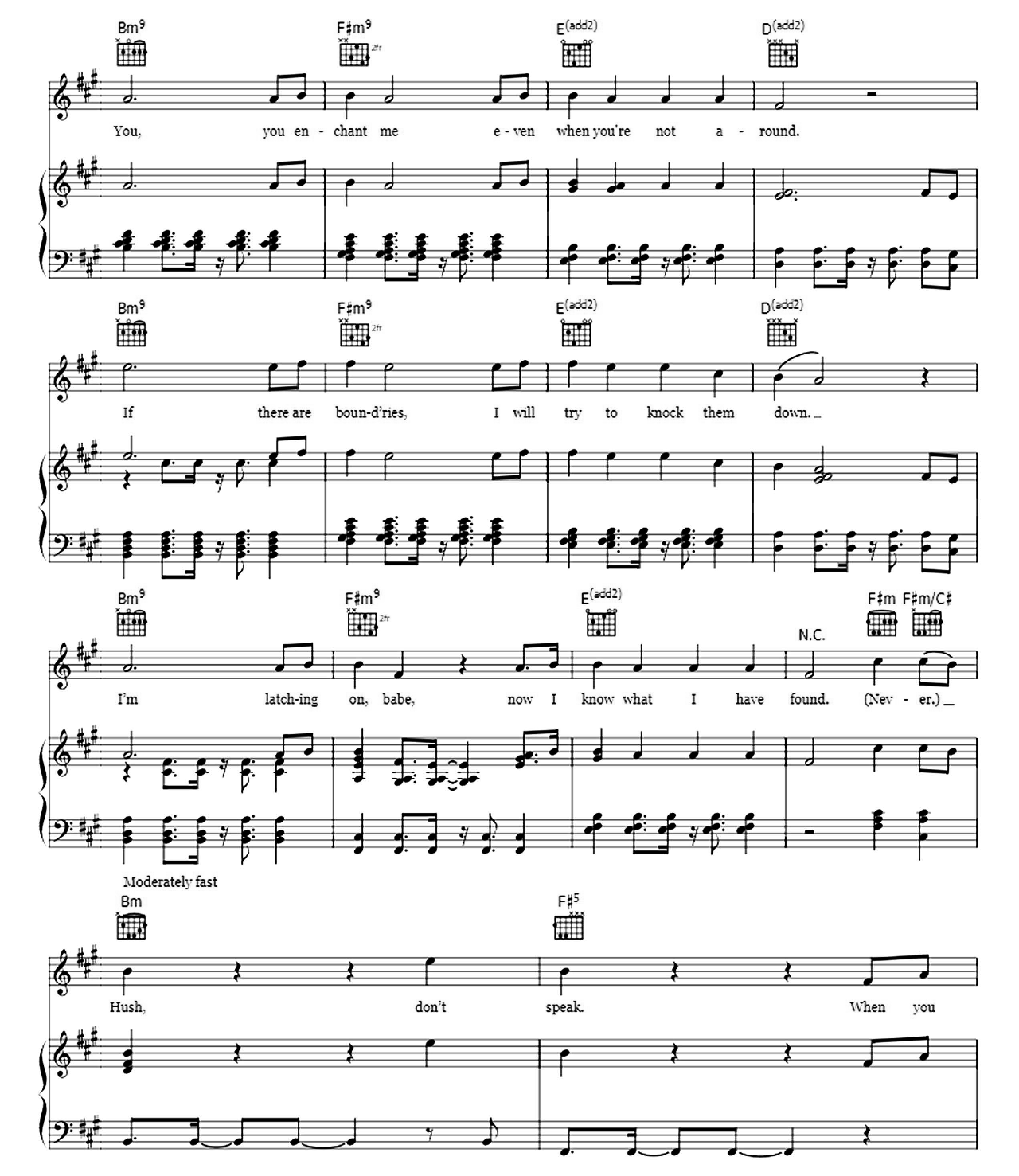La La Latch sheet music 2