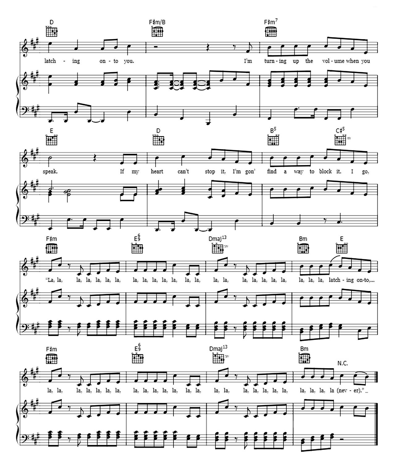 La La Latch sheet music 8