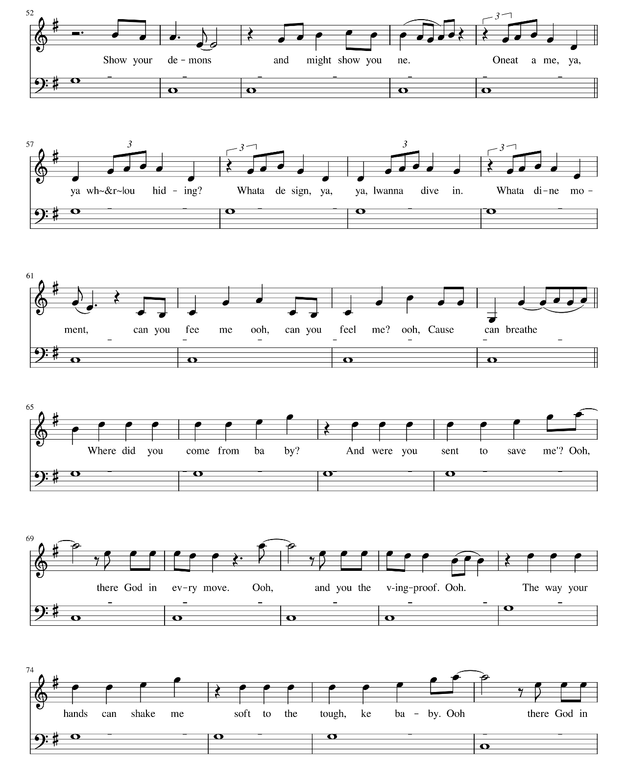 Living Proof sheet music 3