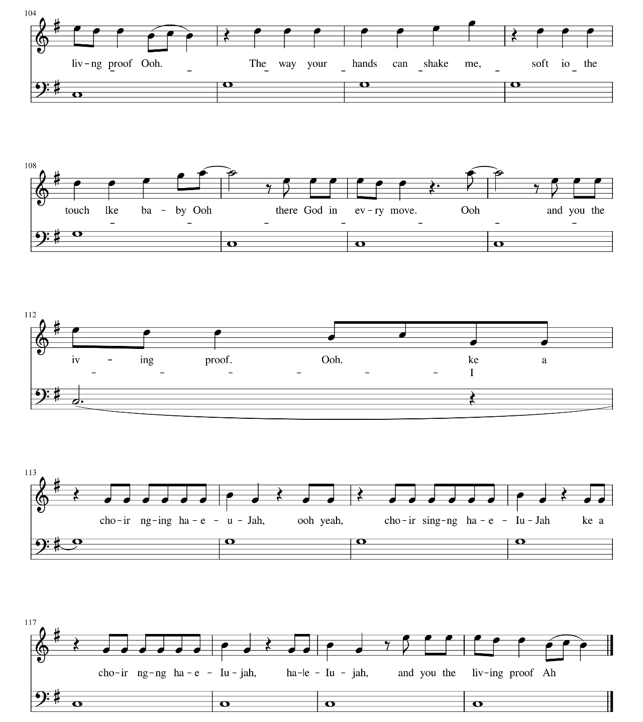 Living Proof sheet music 5