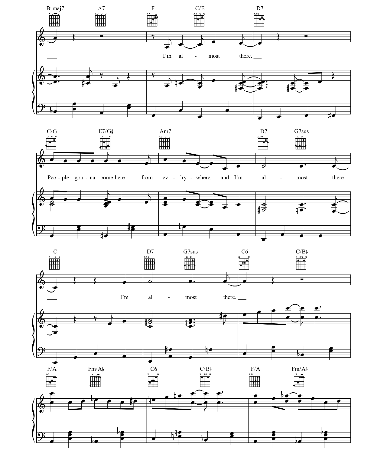 Almost There (from The Princess And The Frog) sheet music 6