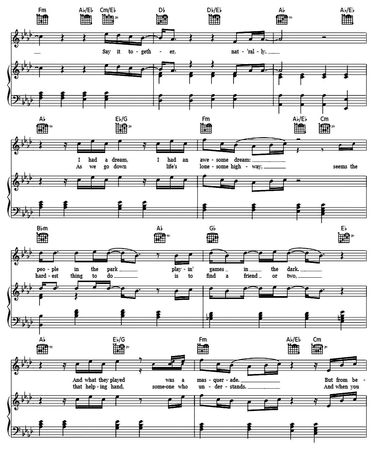 Say You Say Me sheet music 2