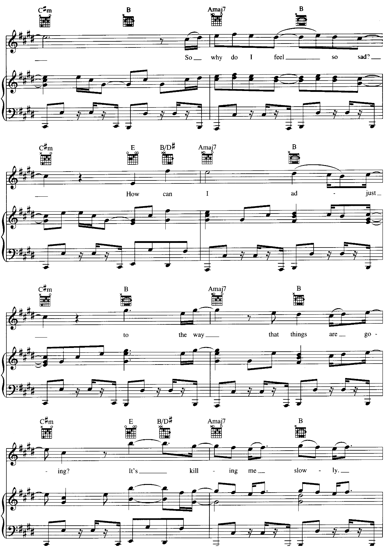 Why Do I Feel So Sad sheet music 3