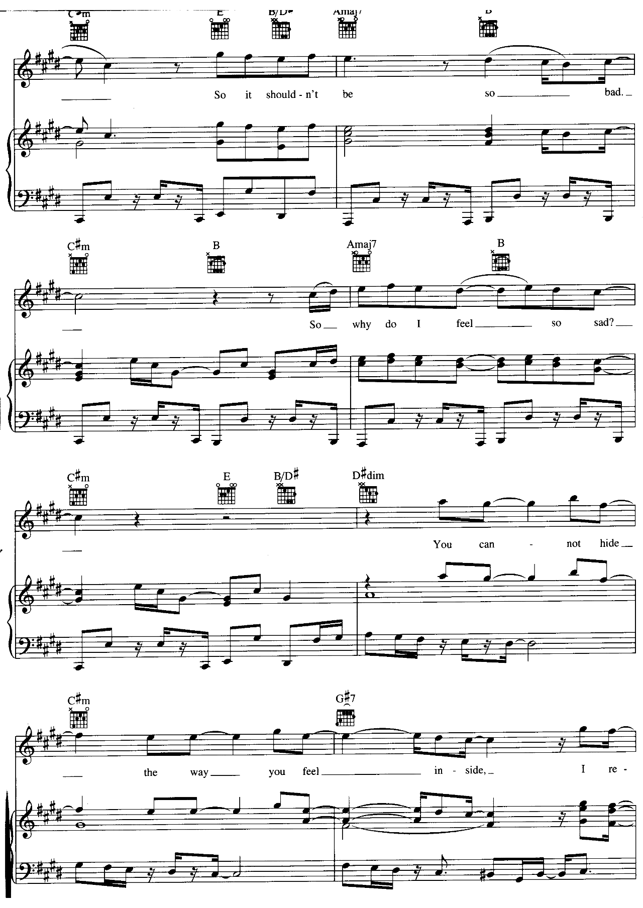Why Do I Feel So Sad sheet music 5