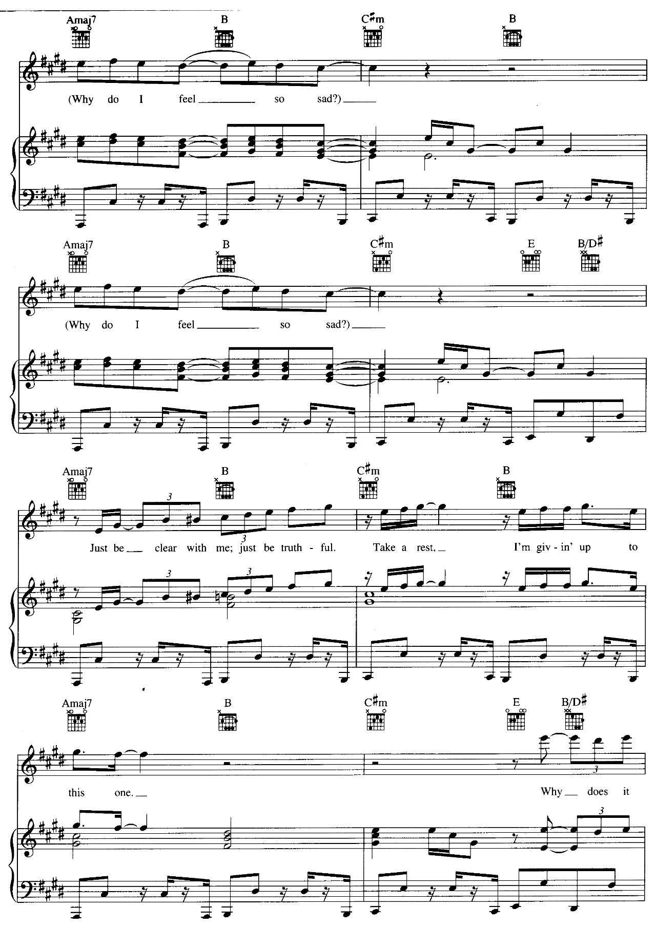 Why Do I Feel So Sad sheet music 8