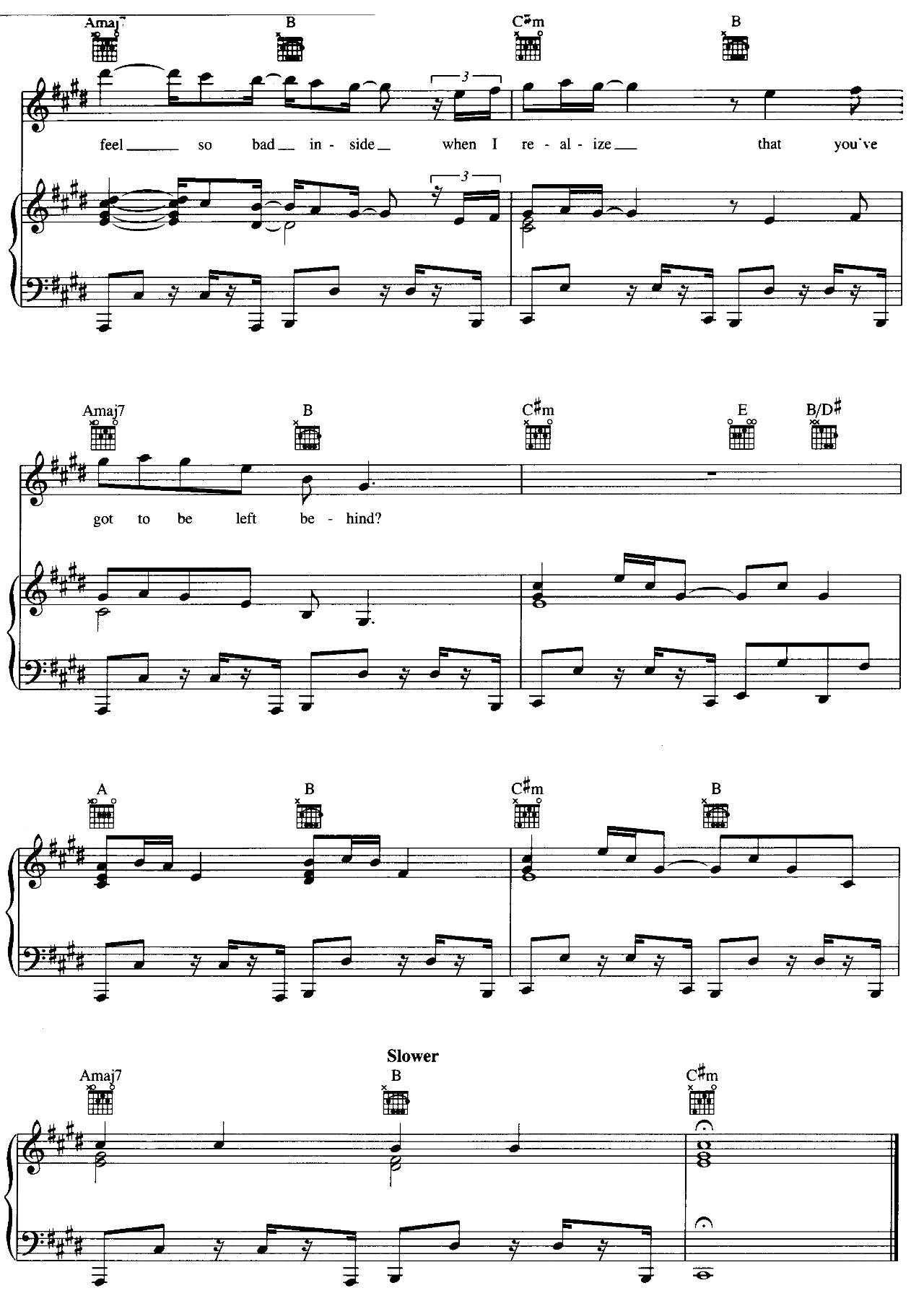 Why Do I Feel So Sad sheet music 9