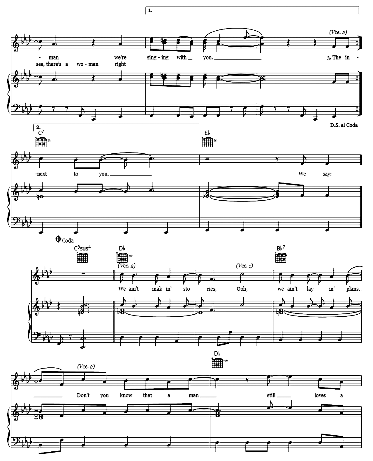 Sisters Are Doing It For Themselves sheet music 5