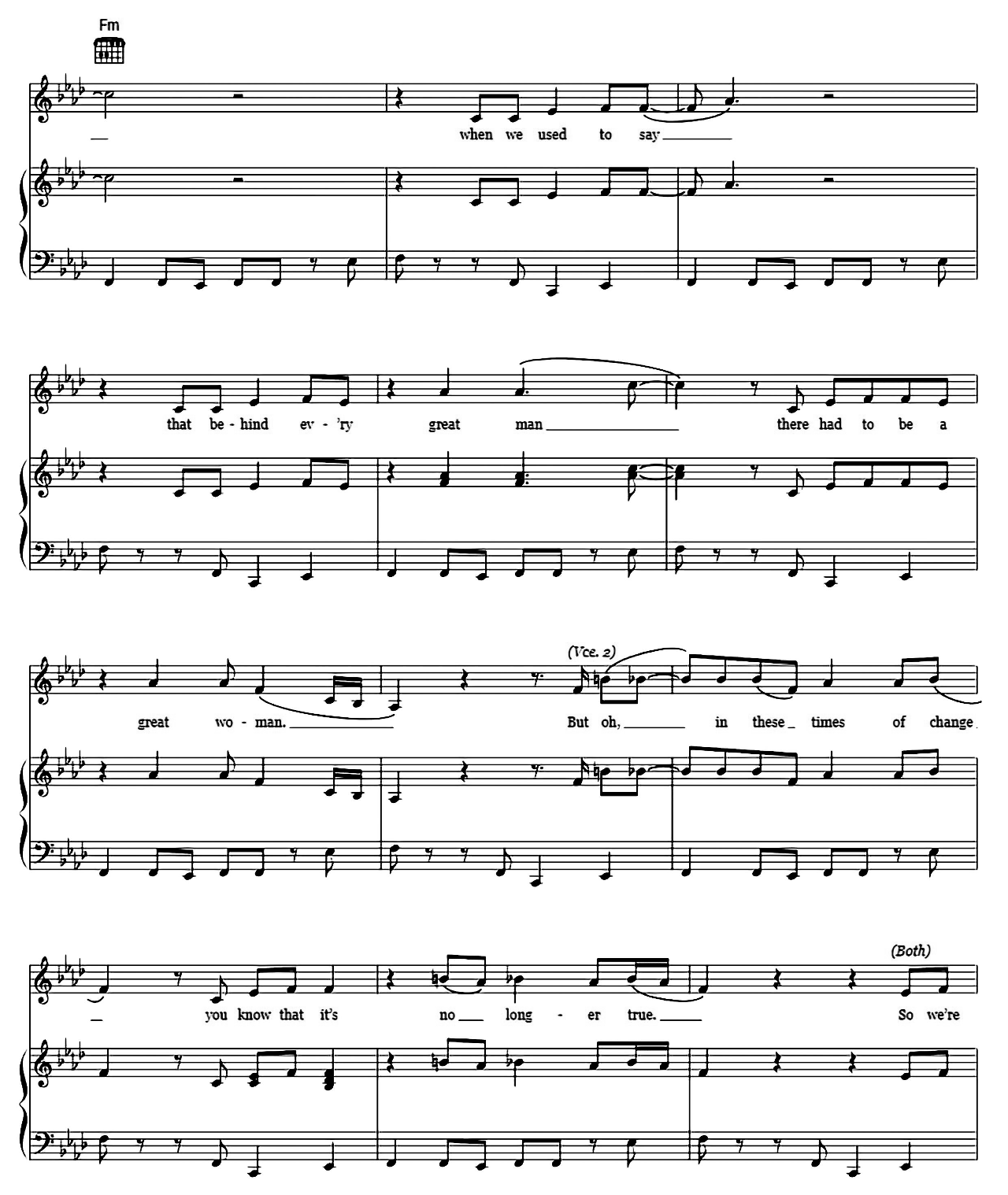 Sisters Are Doing It For Themselves sheet music 7