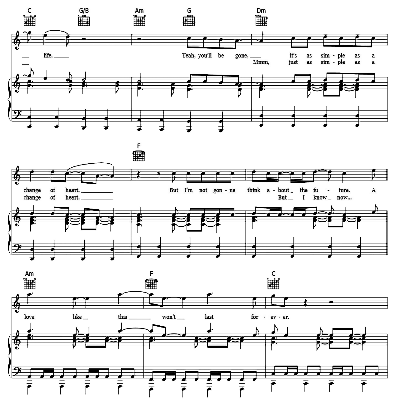 Love Like This sheet music 4