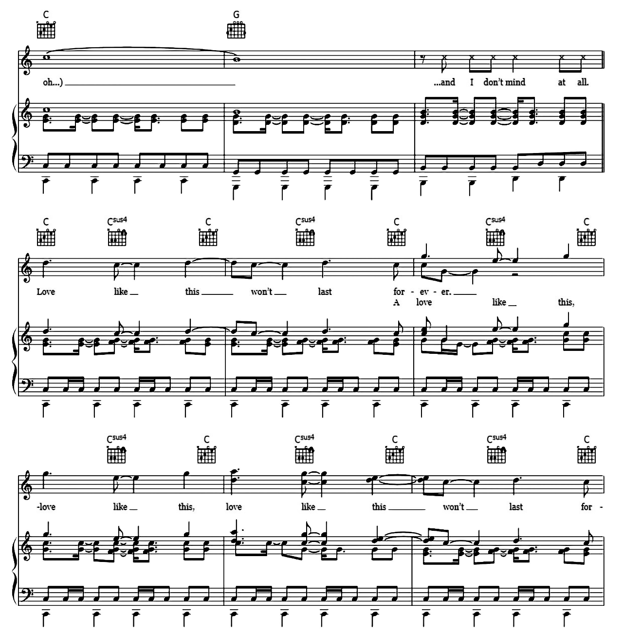 Love Like This sheet music 7