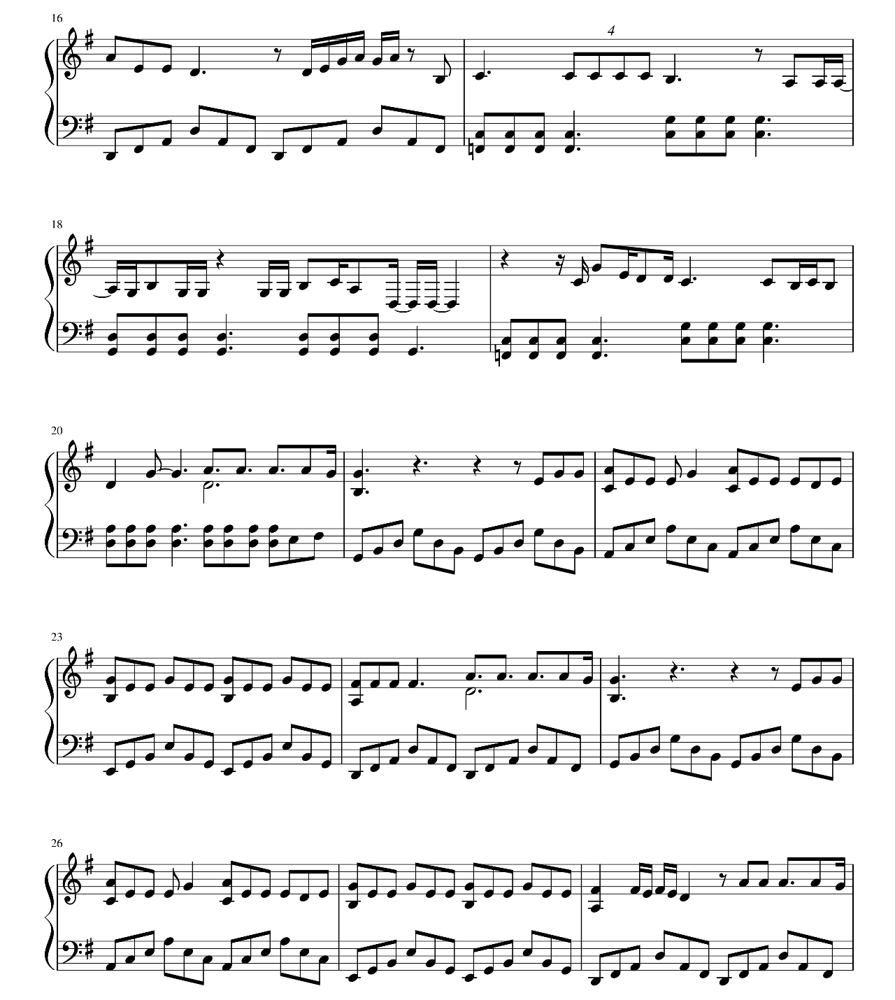 Love On The Brain sheet music 2