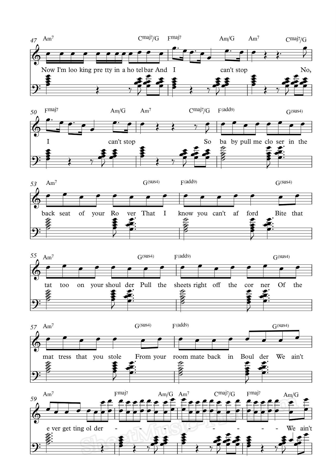 Closer sheet music 4