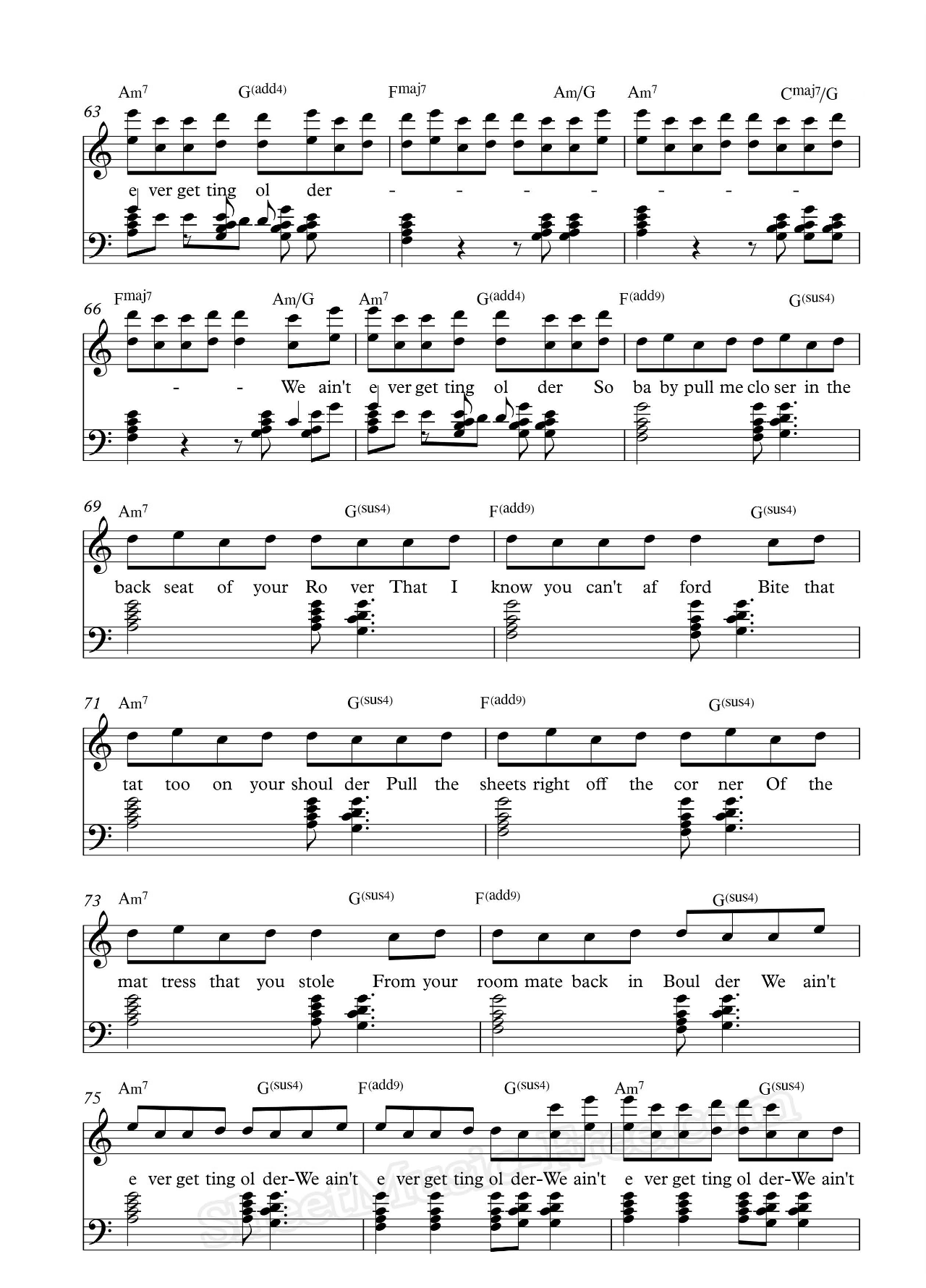 Closer sheet music 5