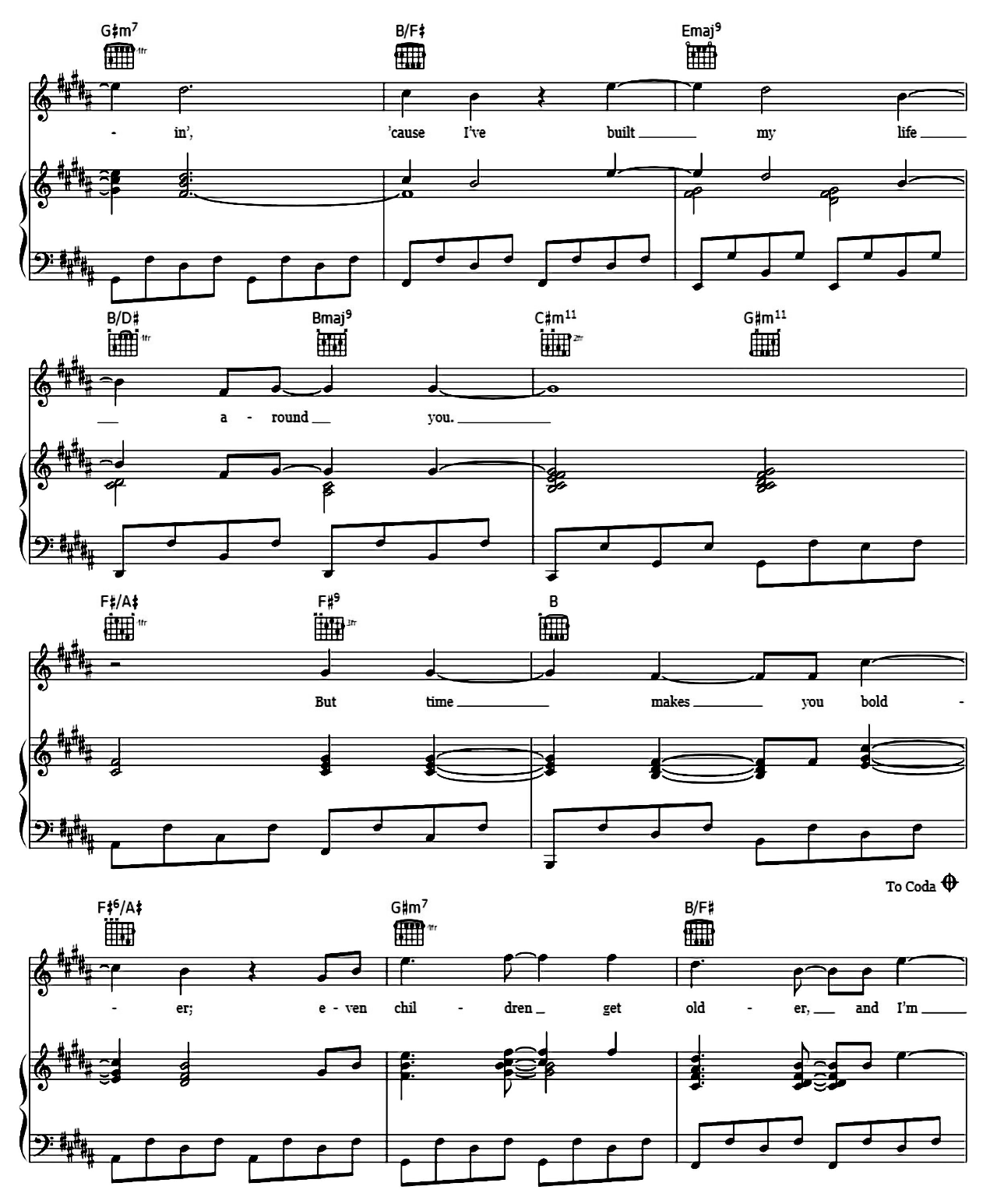 Landslide sheet music 5