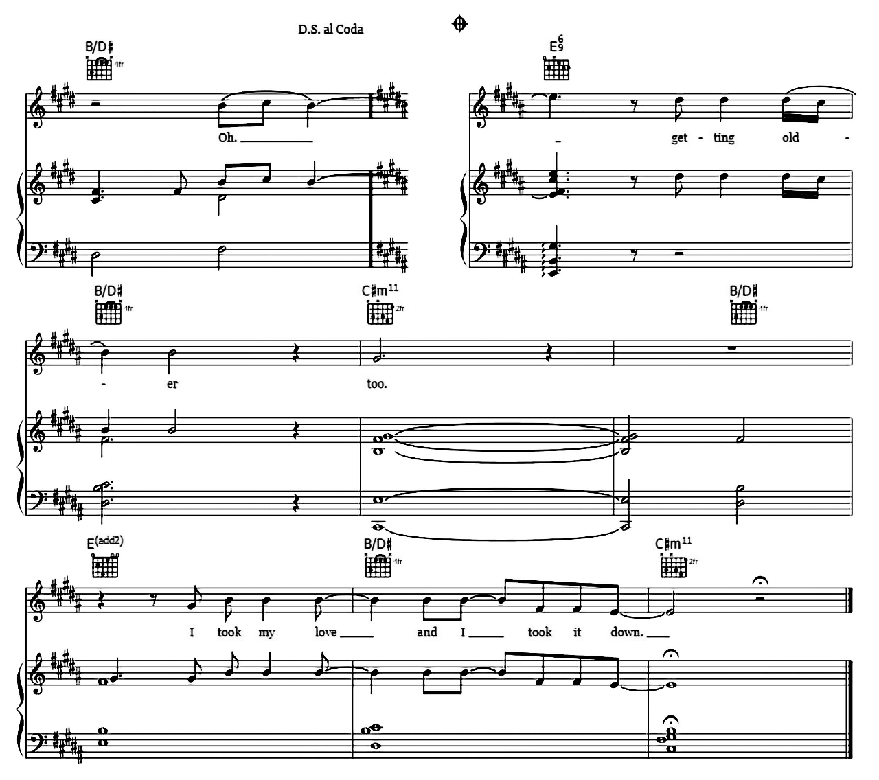 Landslide sheet music 7
