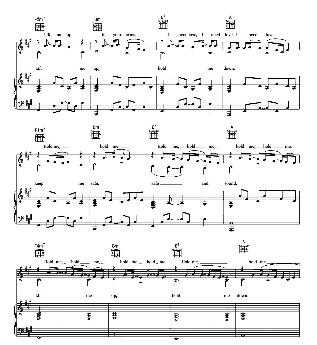 Lift Me Up (From Black Panther Wakanda Forever) sheet music 4