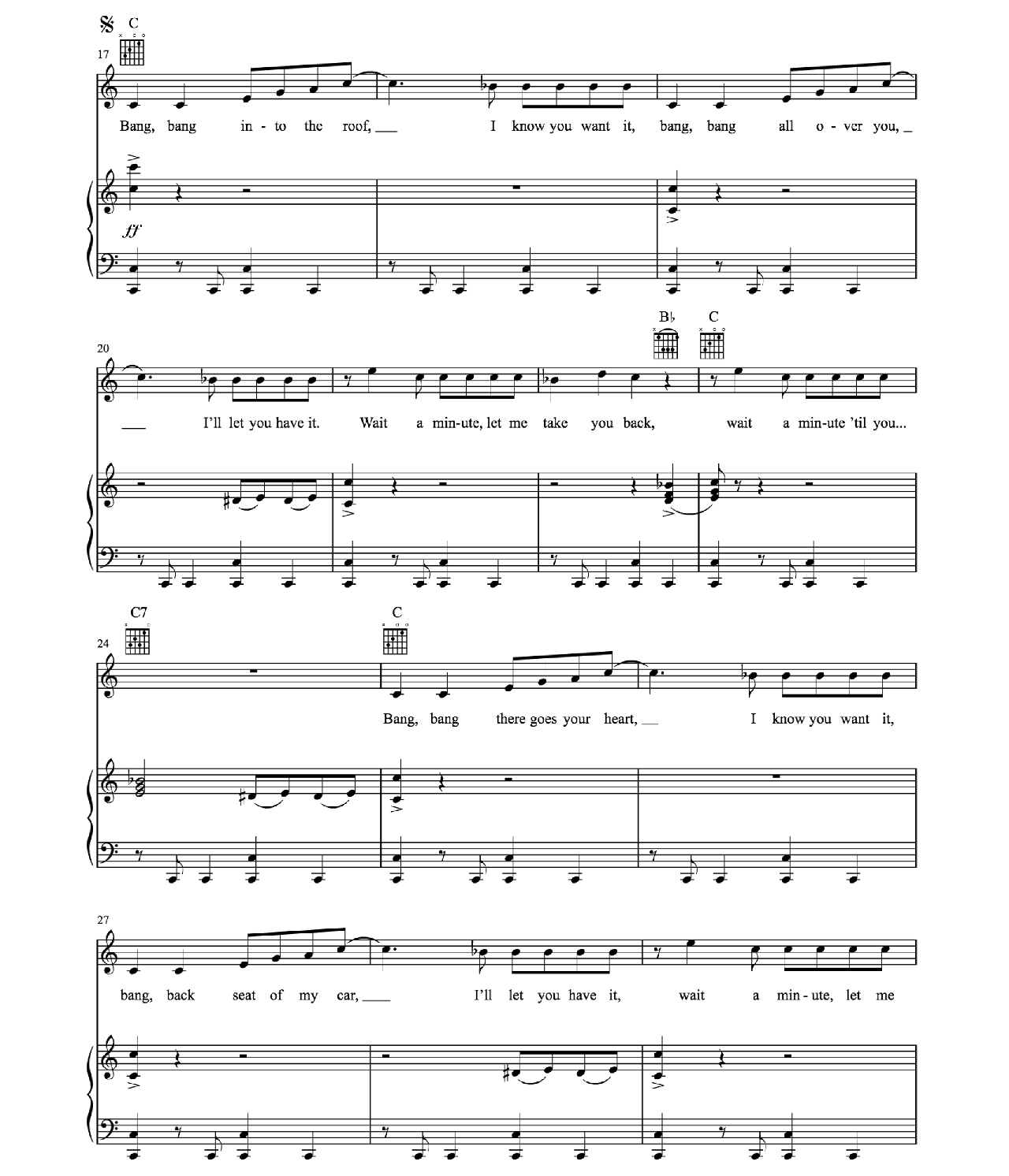 Bang Bang sheet music 3