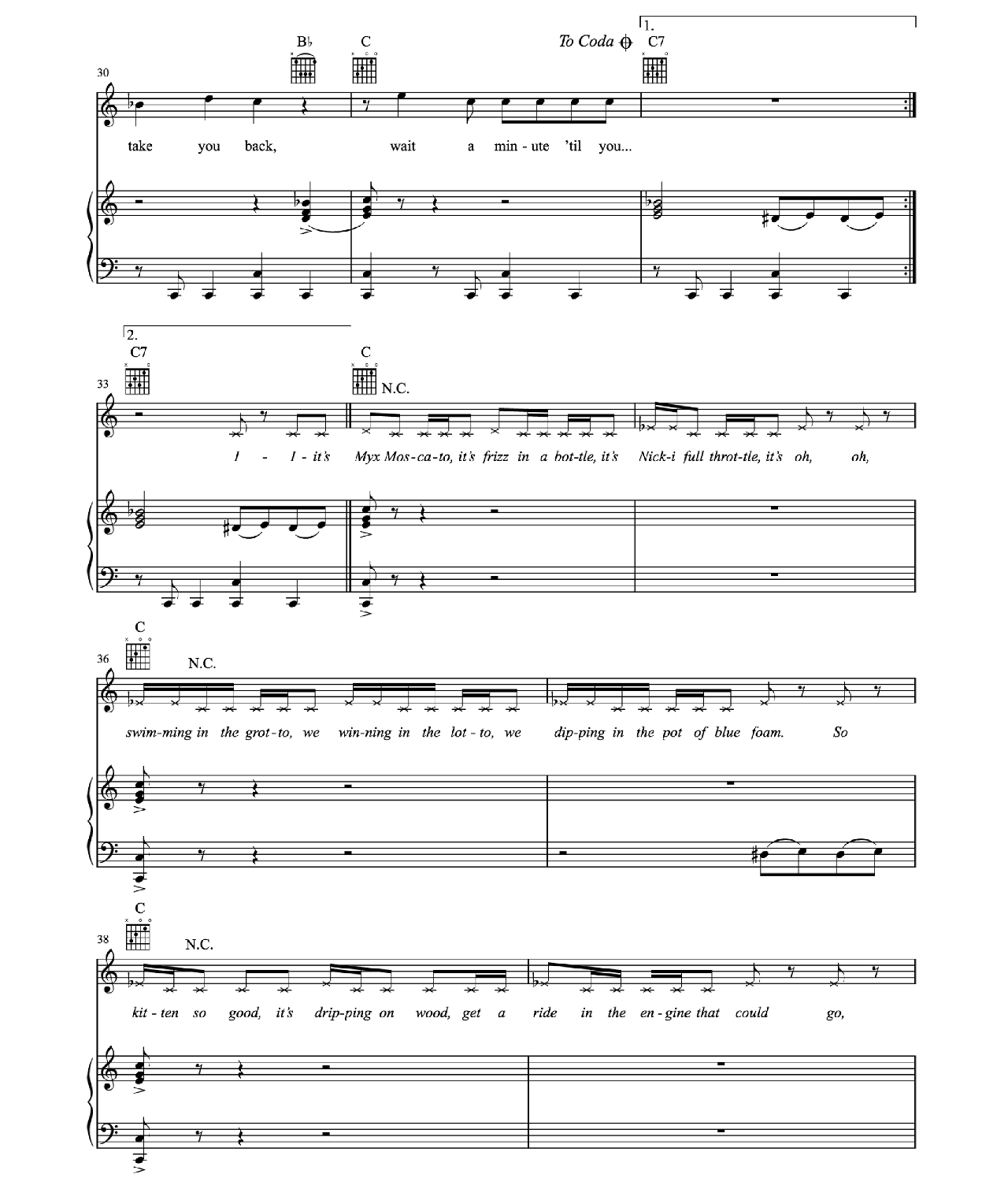 Bang Bang sheet music 4