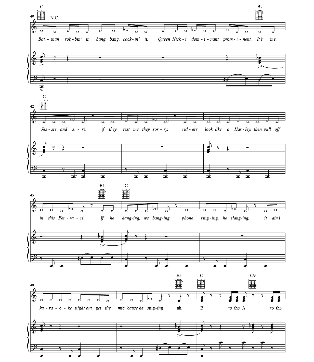 Bang Bang sheet music 5