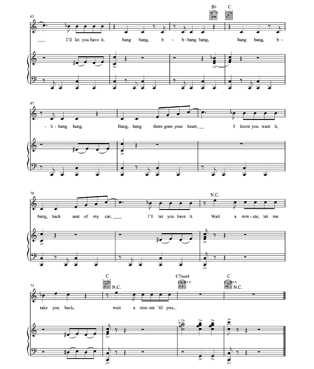 Bang Bang sheet music 7