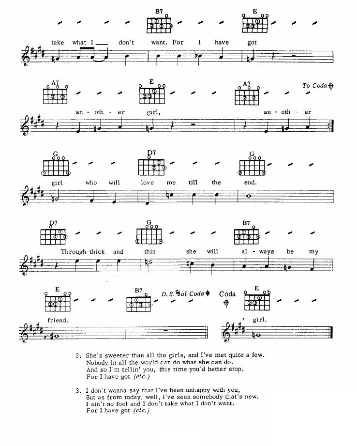 Another Girl sheet music 2