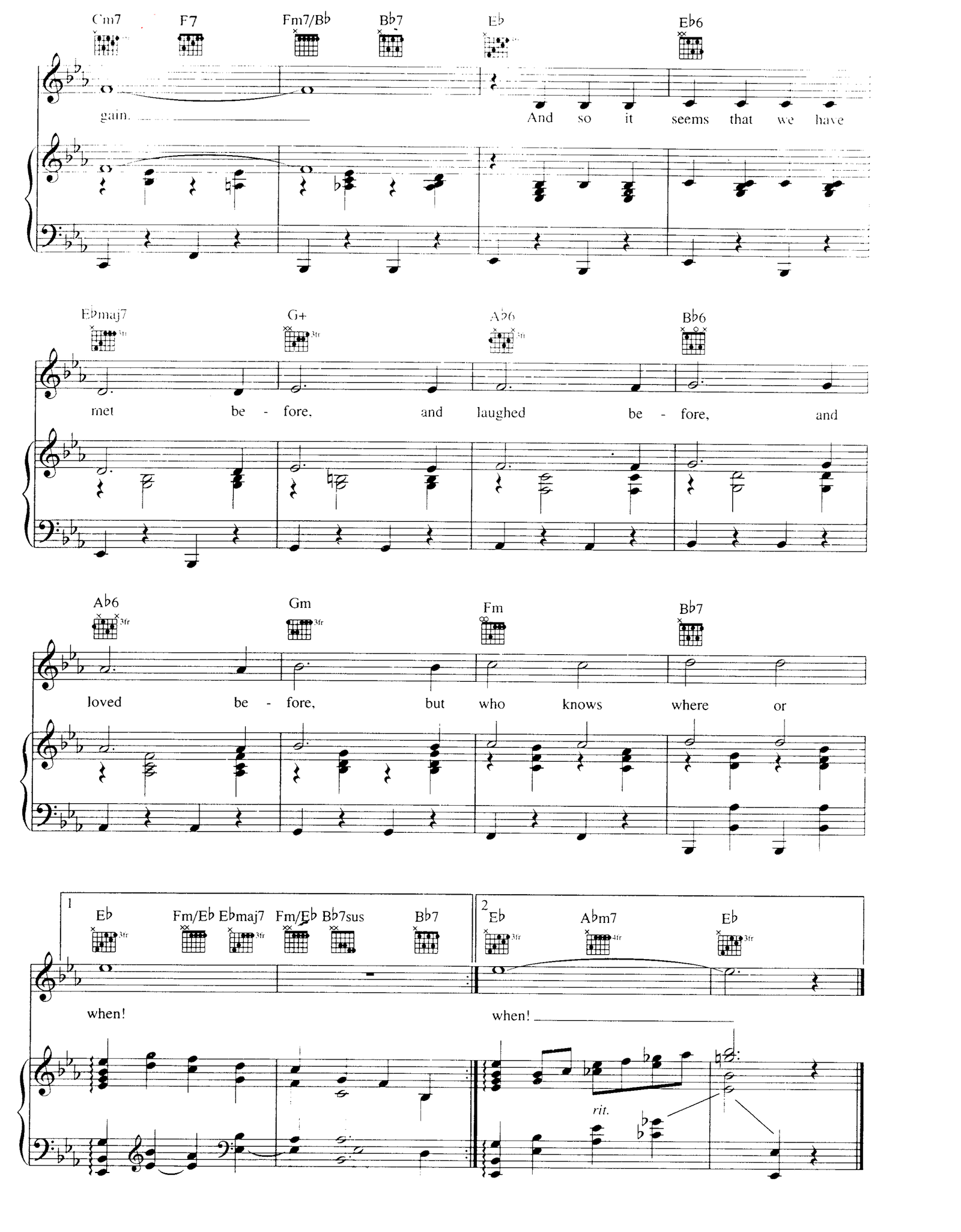 Where Or When sheet music 4