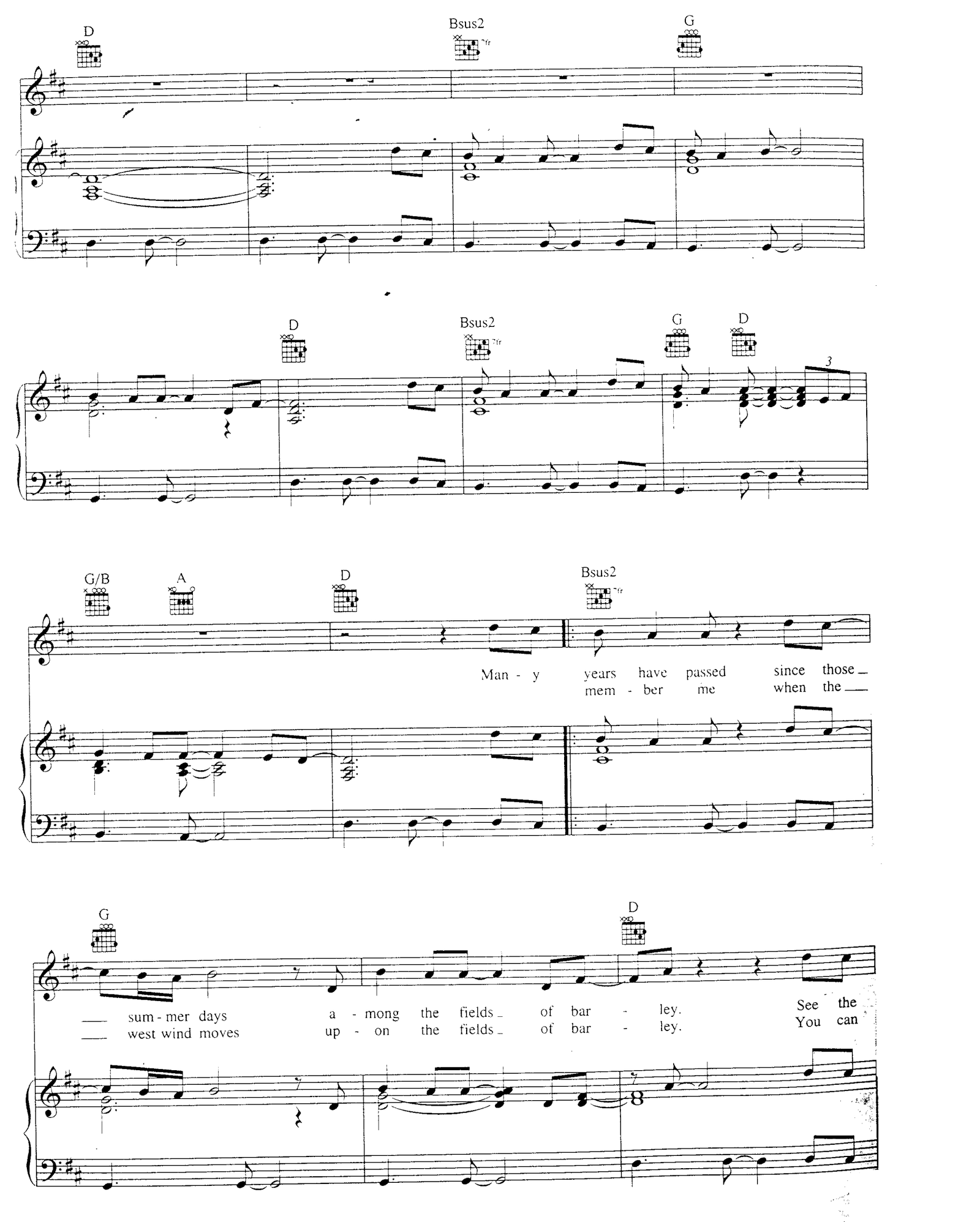 Fields Of Gold sheet music 4