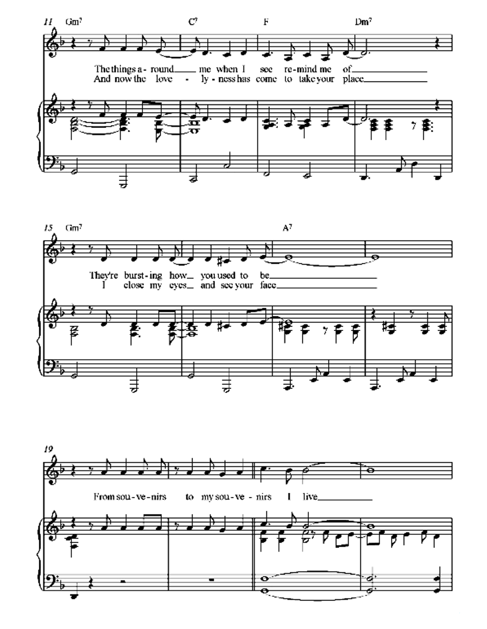 From Souvenirs To Souvenirs sheet music 2