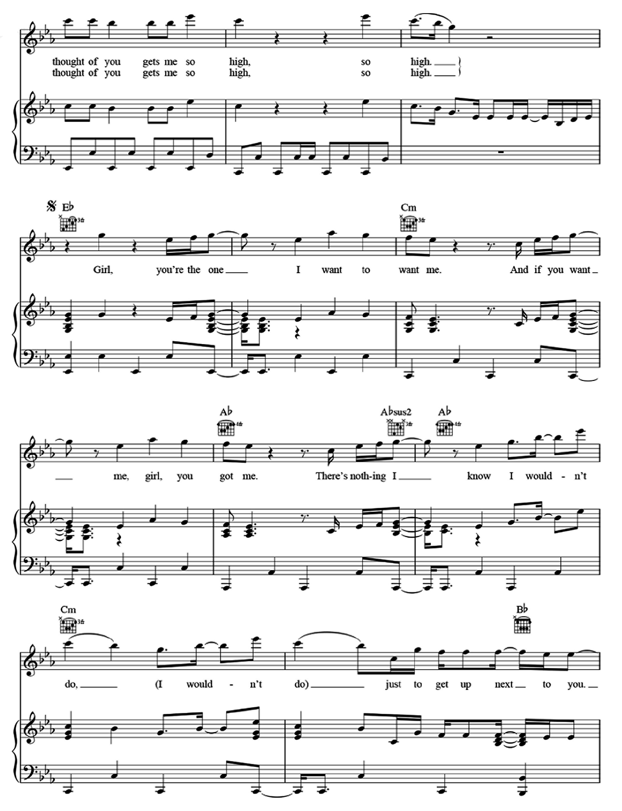 Want To Want Me sheet music 3