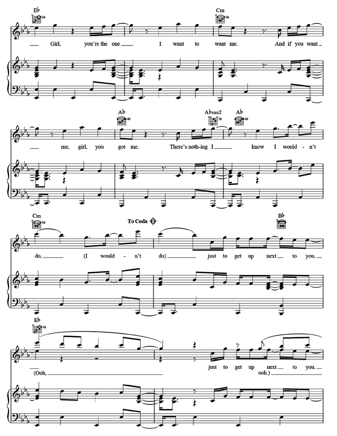 Want To Want Me sheet music 4