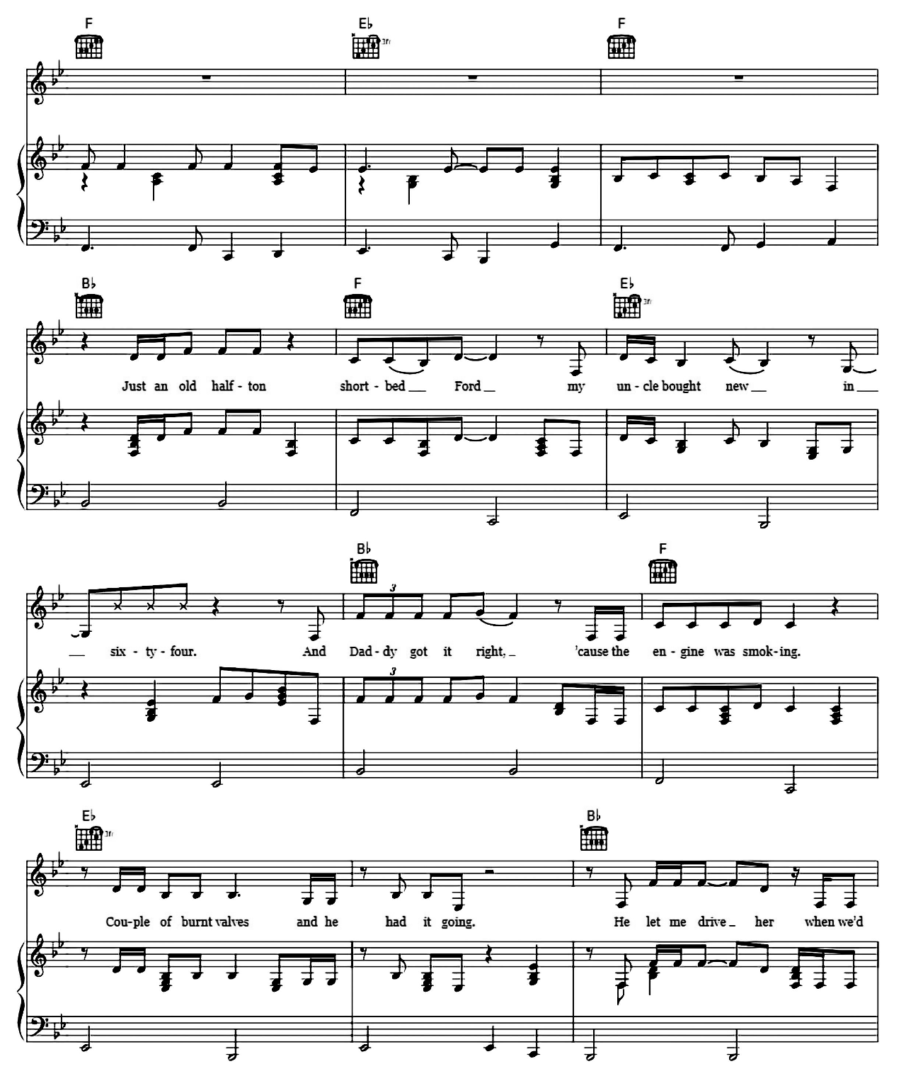 Drive (For Daddy Gene) sheet music 4