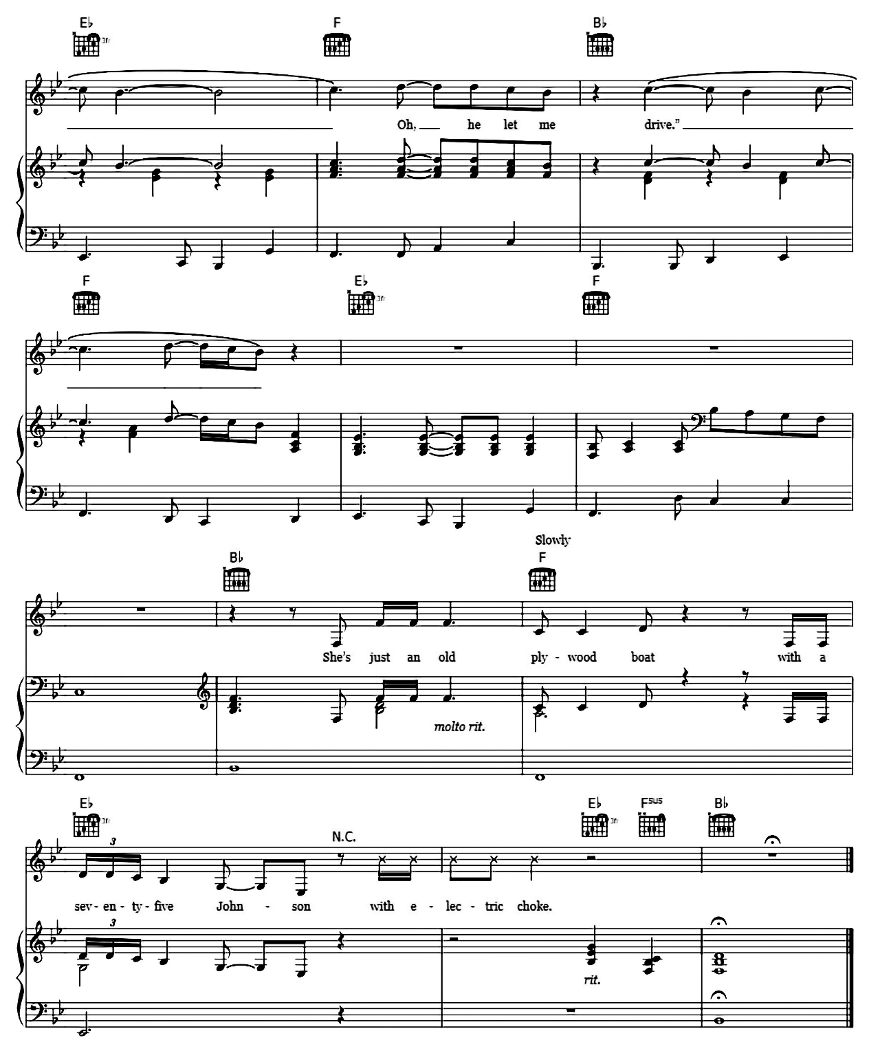 Drive (For Daddy Gene) sheet music 10