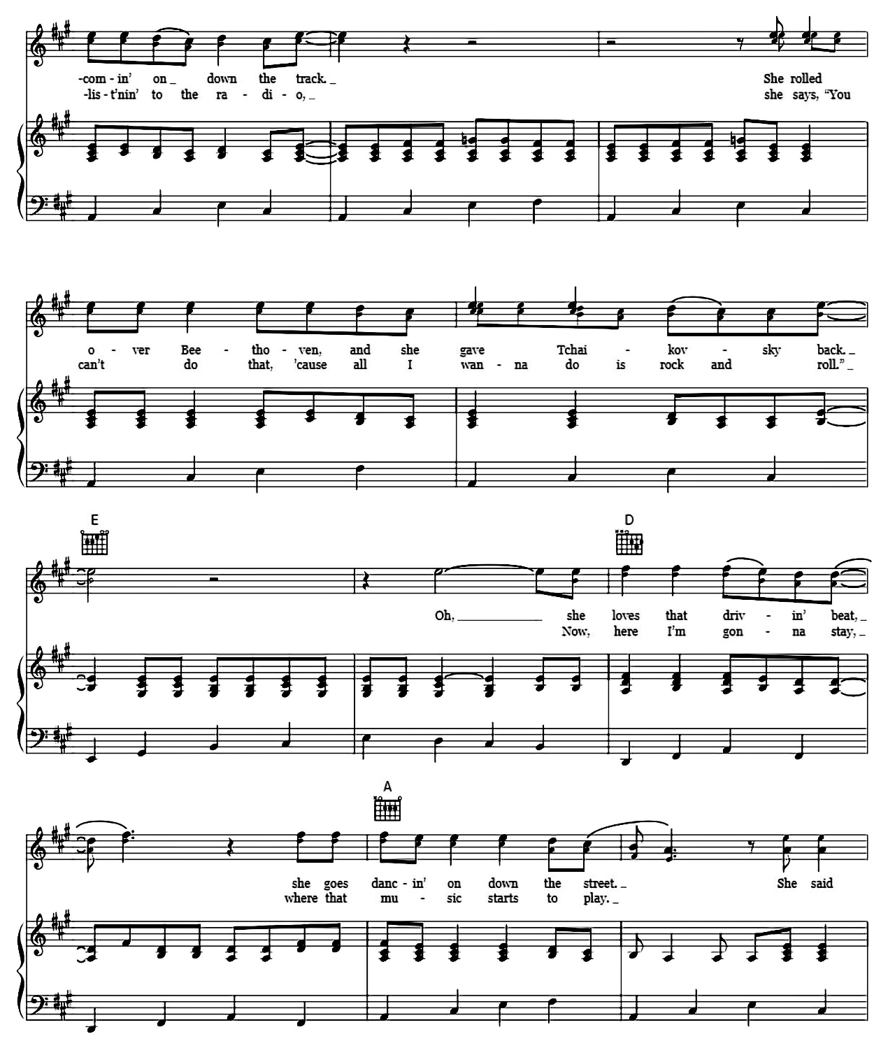 Rock N Roll Is King sheet music 4