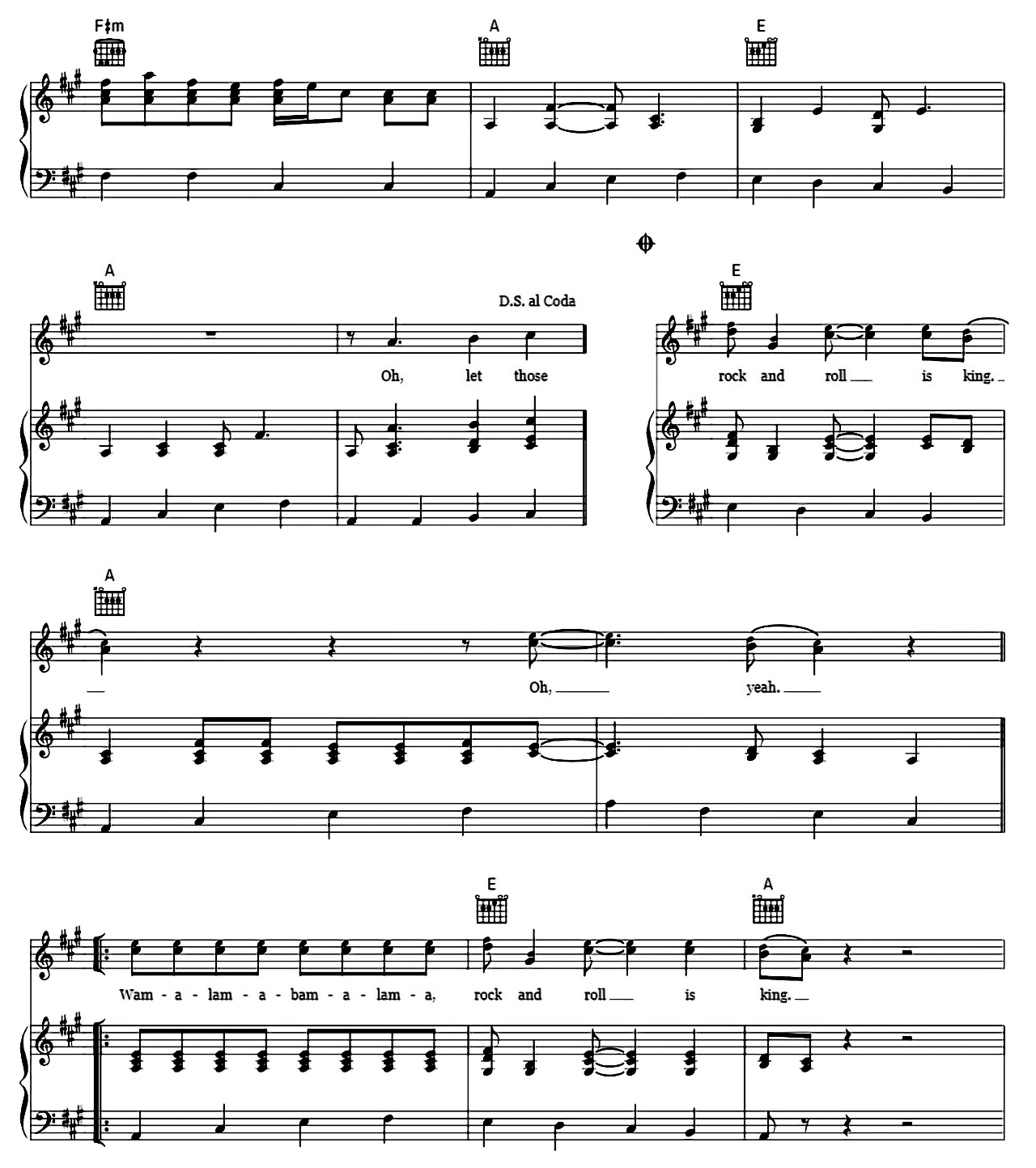 Rock N Roll Is King sheet music 6