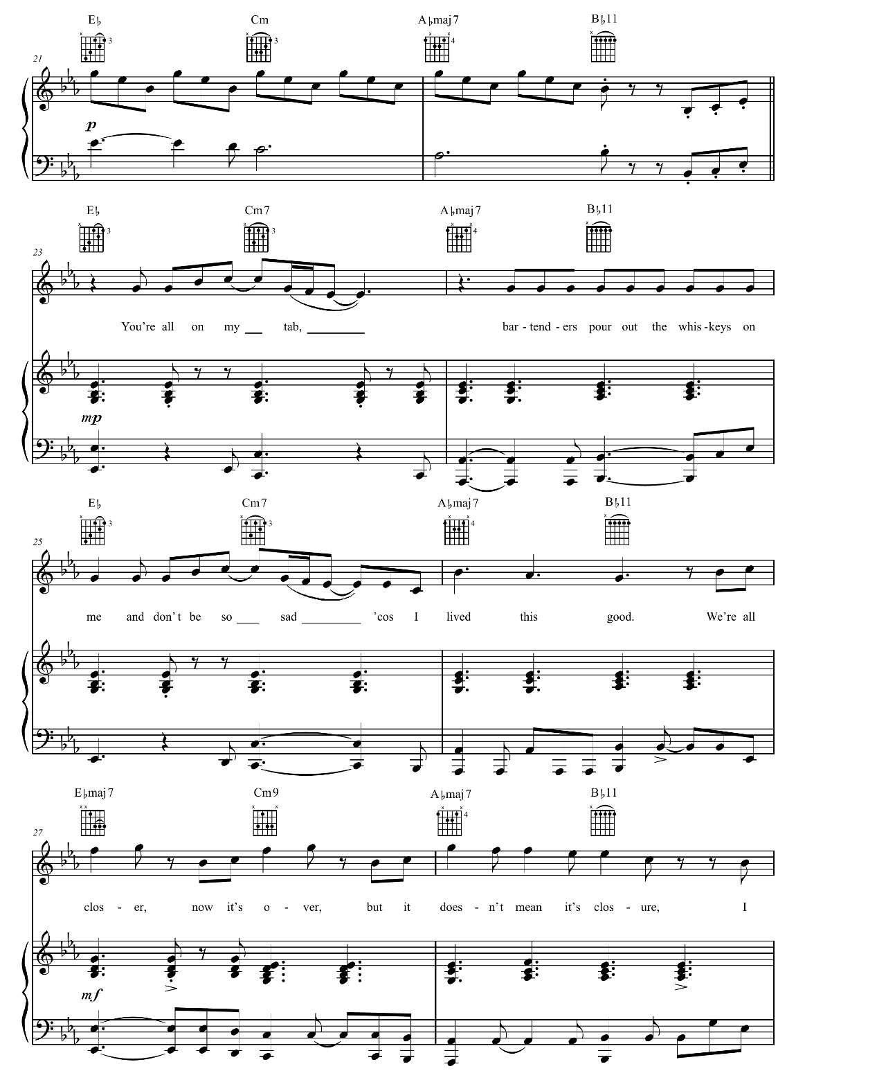 Funeral sheet music 3