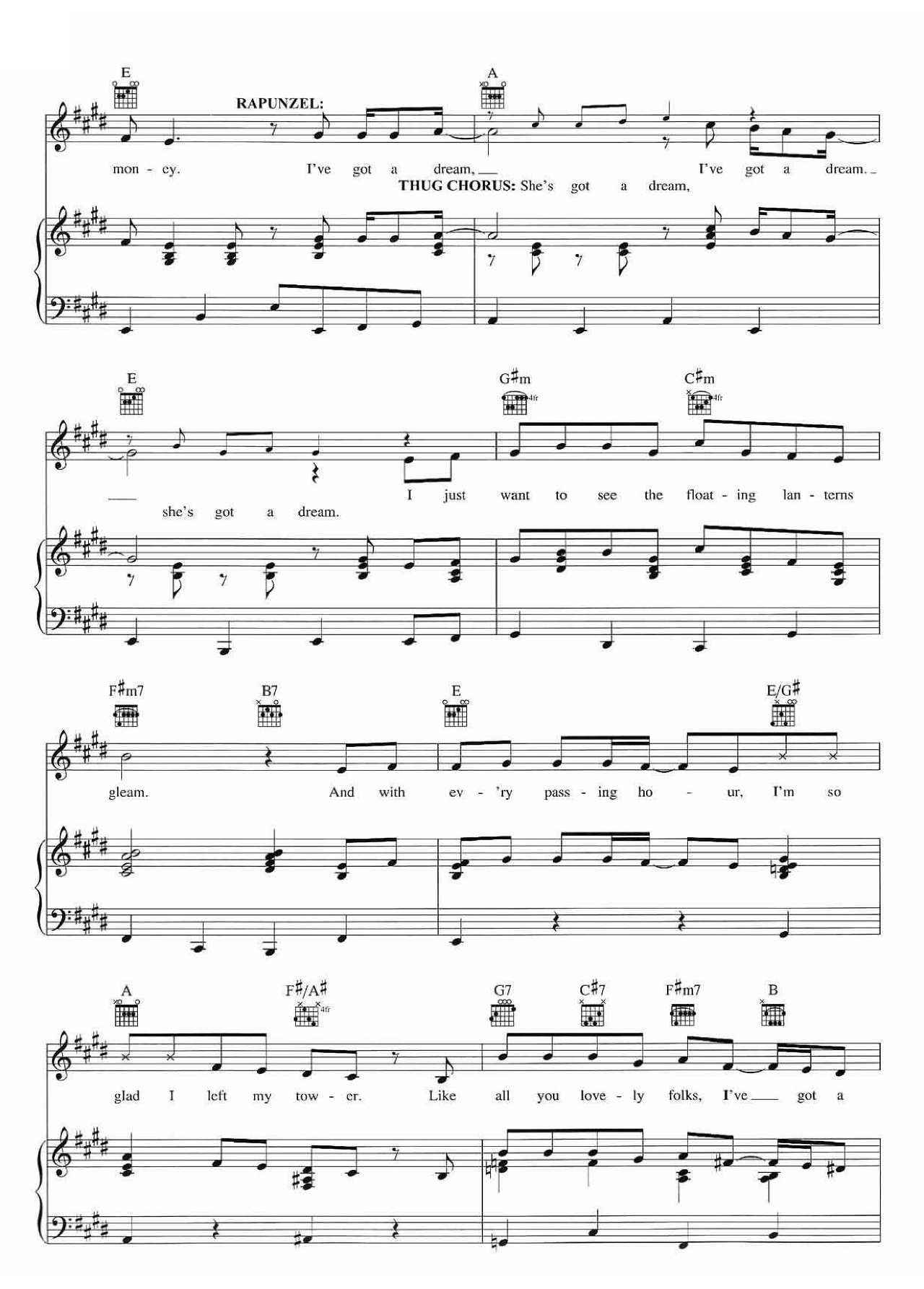 I've Got A Dream (from Tangled) sheet music 8