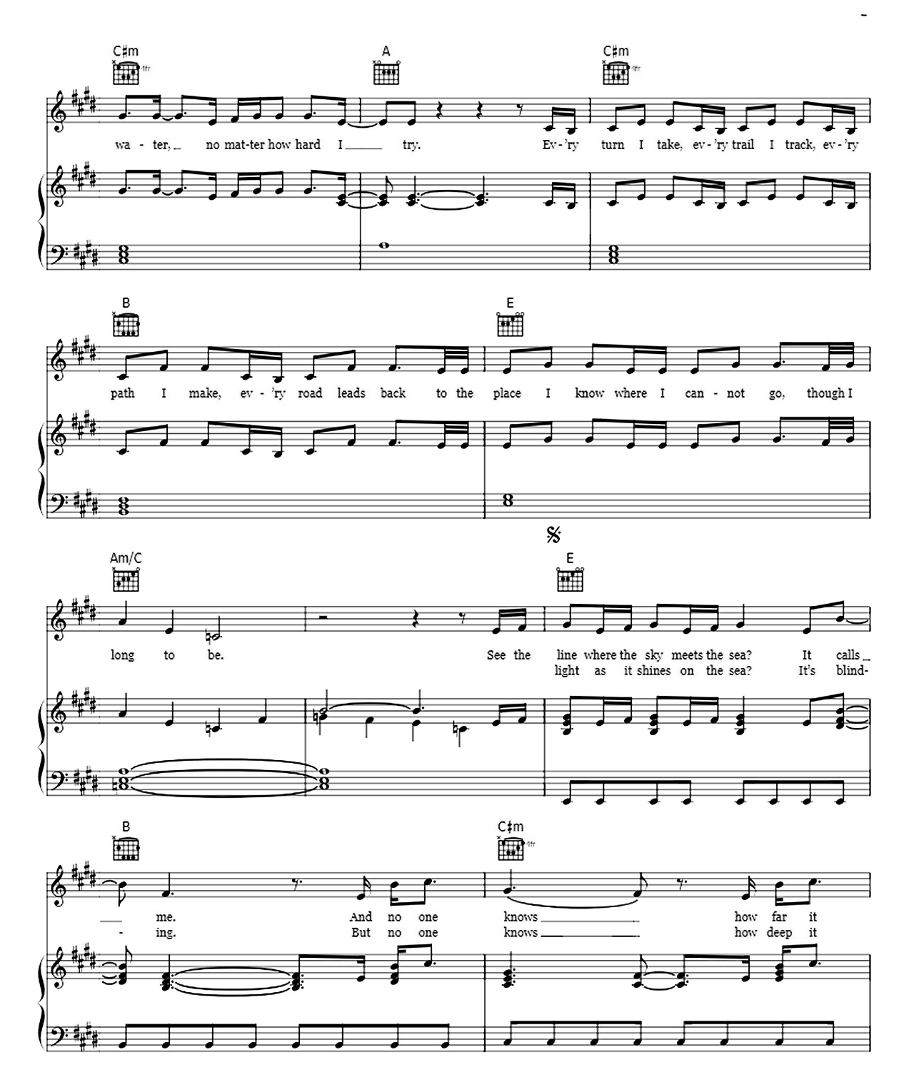 How Far I'll Go (from Moana Alessia Cara Version) sheet music 2