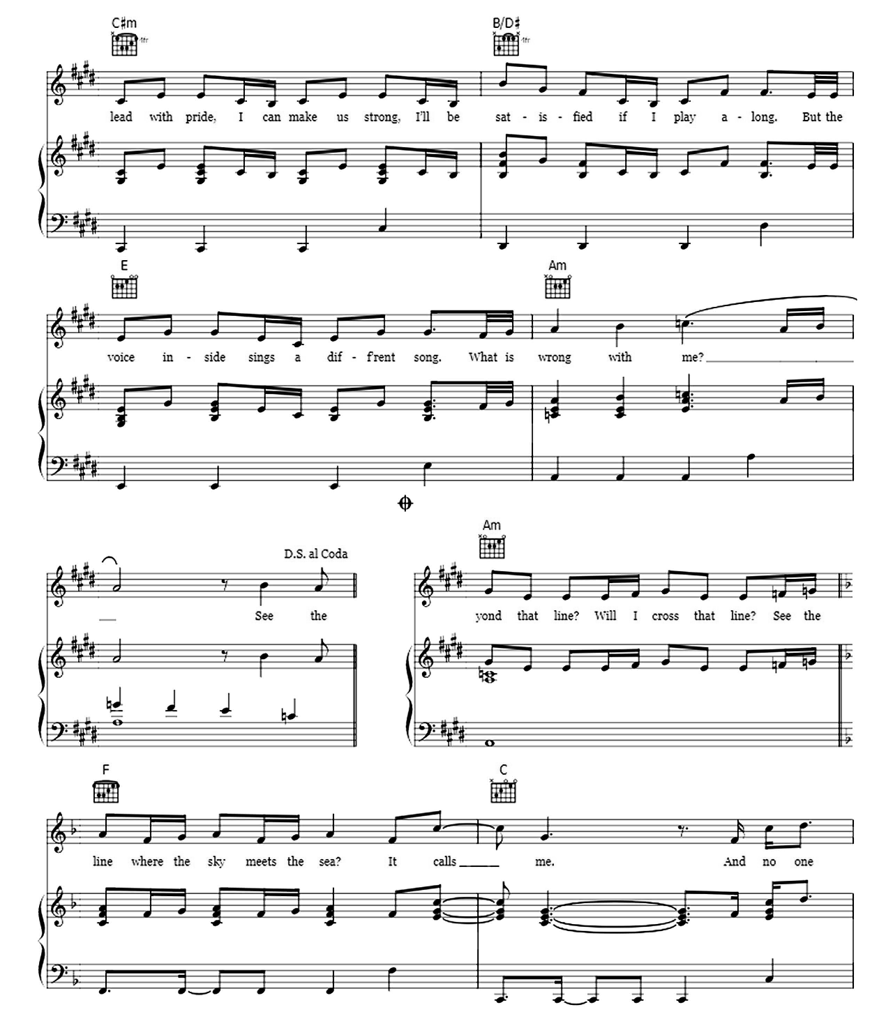 How Far I'll Go (from Moana Alessia Cara Version) sheet music 5