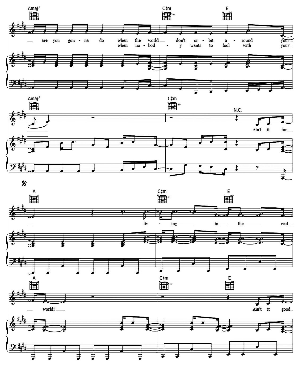 Ain't It Fun sheet music 3
